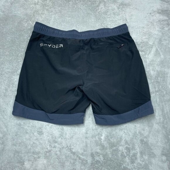 Spyder Mens Swim Shorts XL Black Elastic Waist Lightweight a0833 - Picture 5 of 6